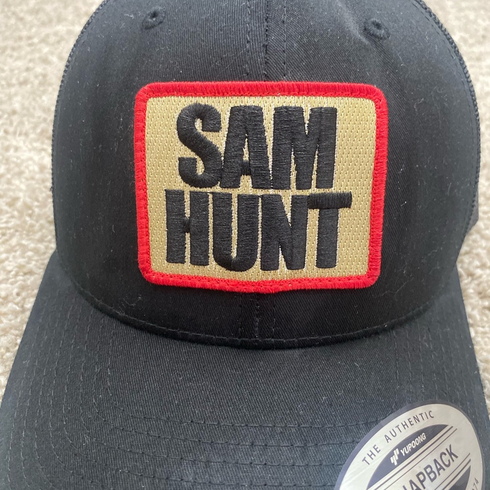 Sam Hunt Black Patch Baseball Cap - NEW
